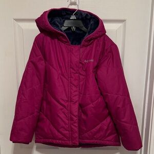 Columbia Kids' Fuchsia Hooded Puffer Jacket
